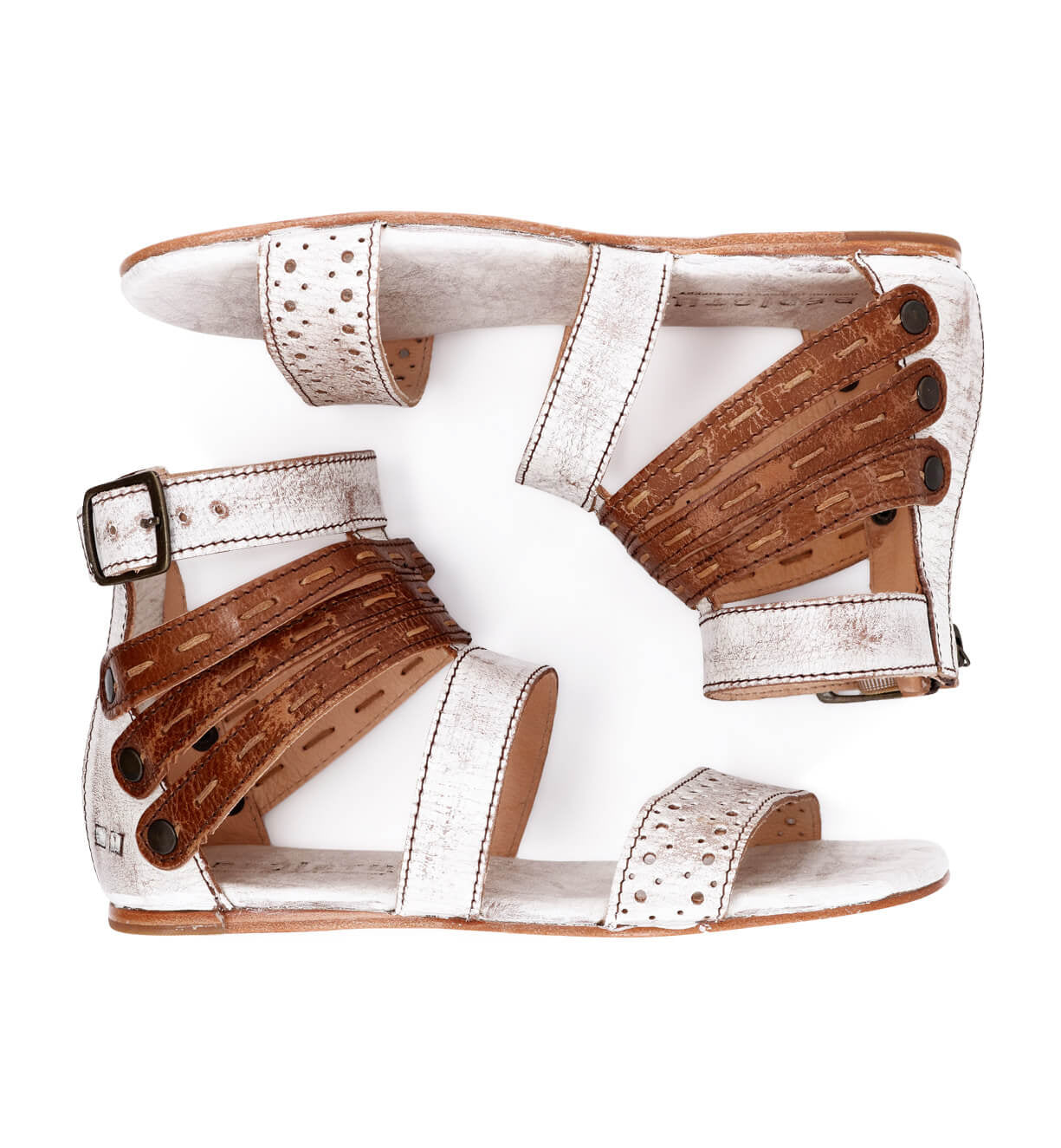 A pair of Artemis sandals by Bed Stu on a white background.