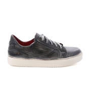 A men's Azeli grey leather sneaker with a white sole by Bed Stu.
