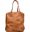 A tan Barra leather tote bag made by Bed Stu.