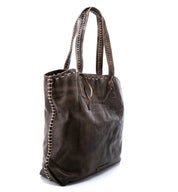 A Barra taupe leather tote bag by Bed Stu.