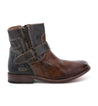 A pair of Becca boots by Bed Stu, made of brown leather and with a buckle on the side.