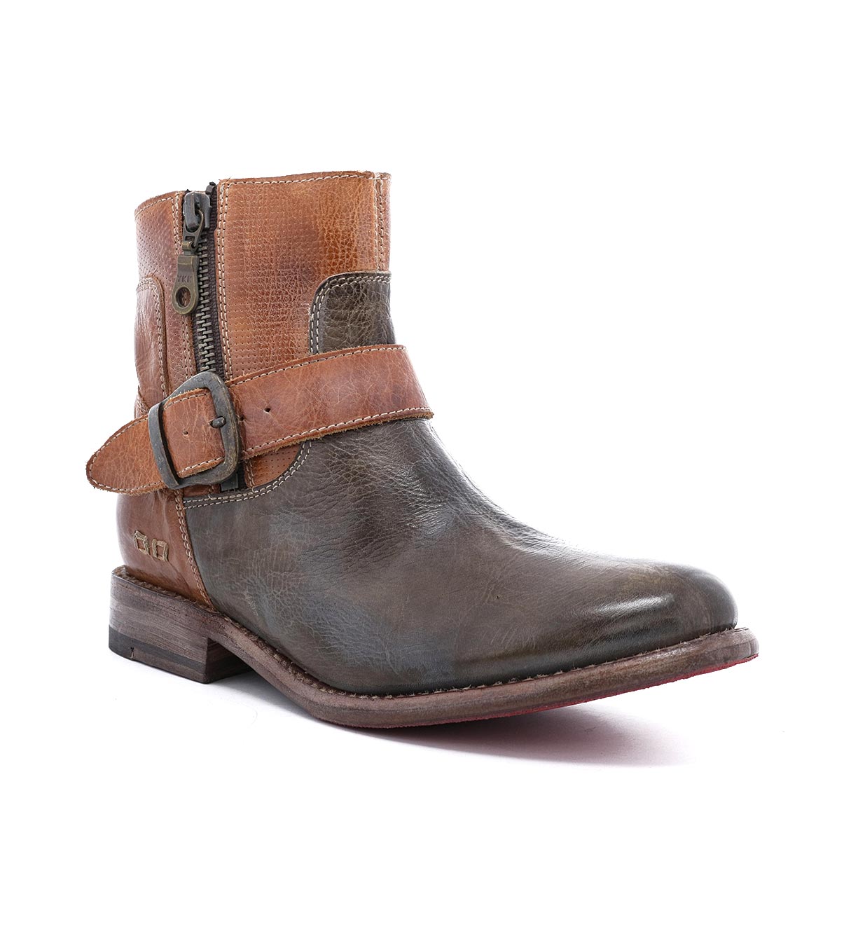 A pair of Becca boots by Bed Stu with a buckle on the side.