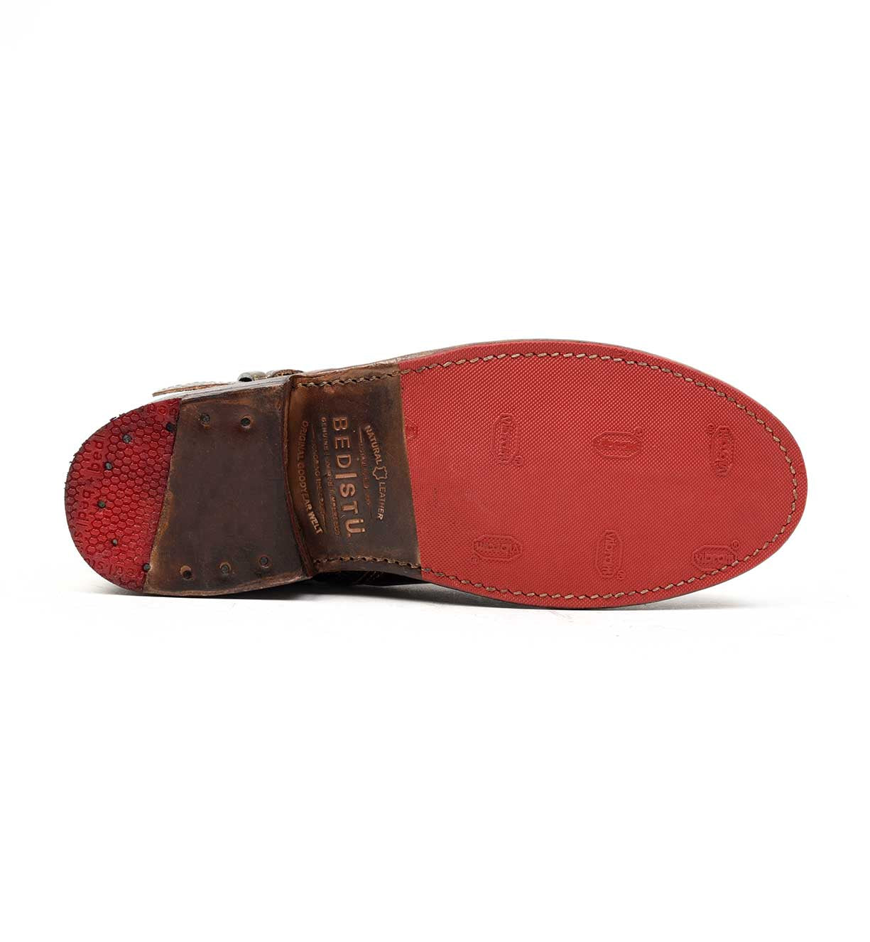 Sole of Becca leather boots by Bed Stu.