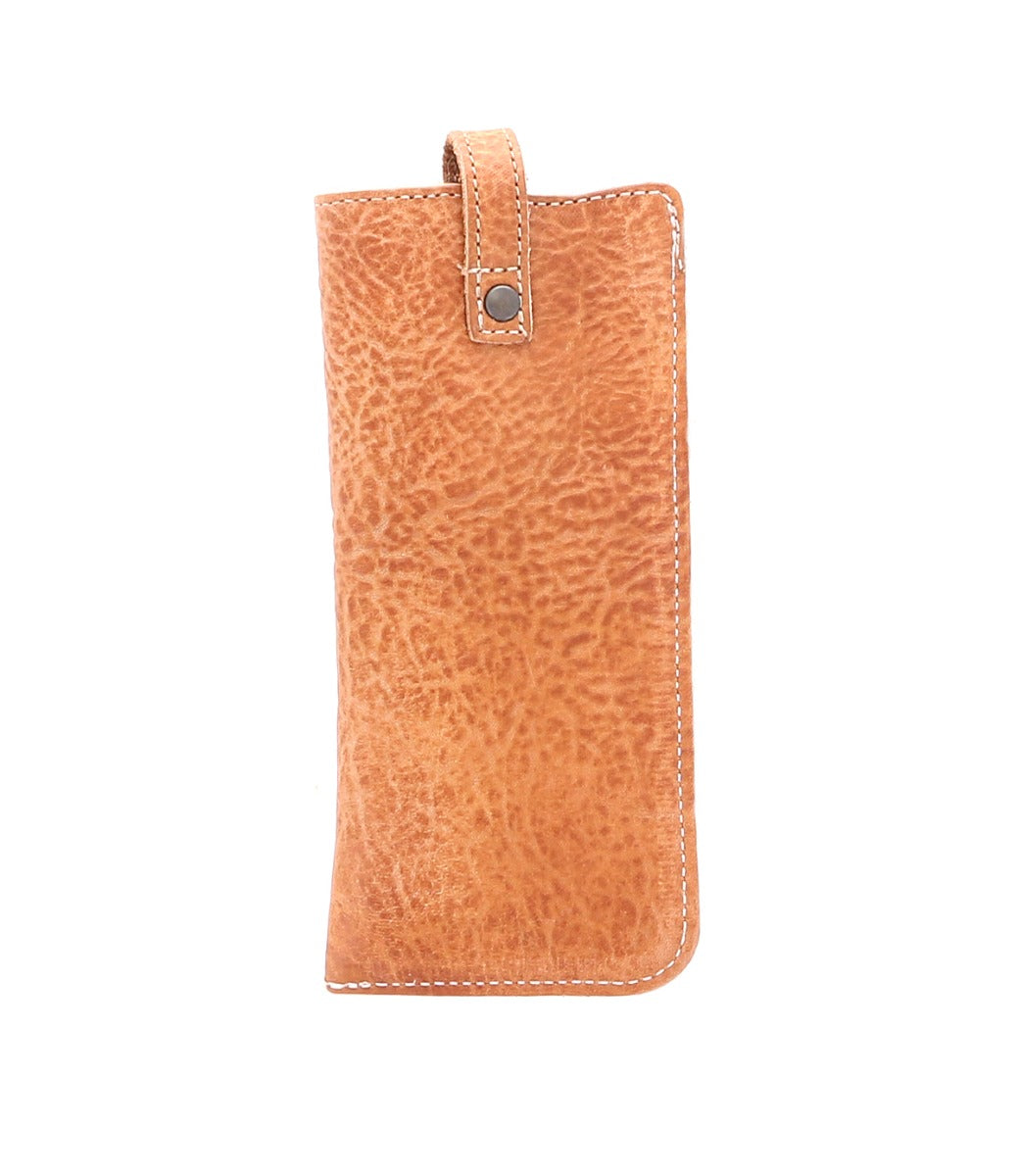 A Behold leather phone case by Bed Stu on a white background.