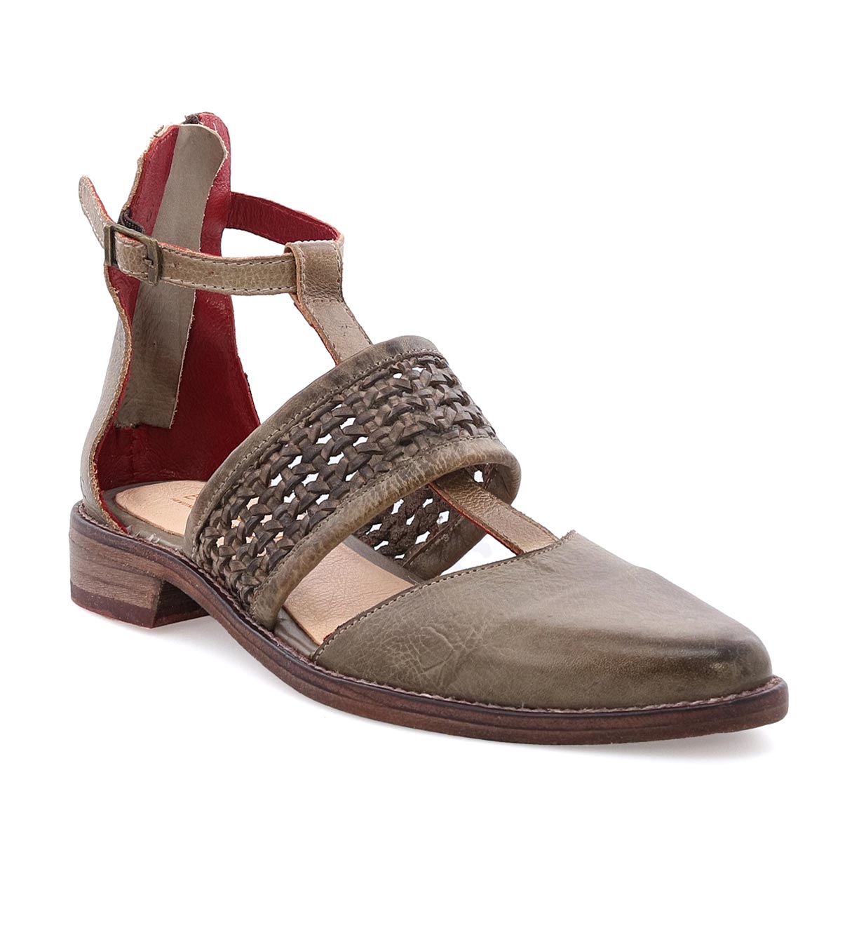 A pair of Bed Stu Bethany II women's sandals with braided straps.