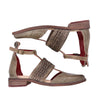 A pair of Bed Stu Bethany II women's sandals with straps and buckles.