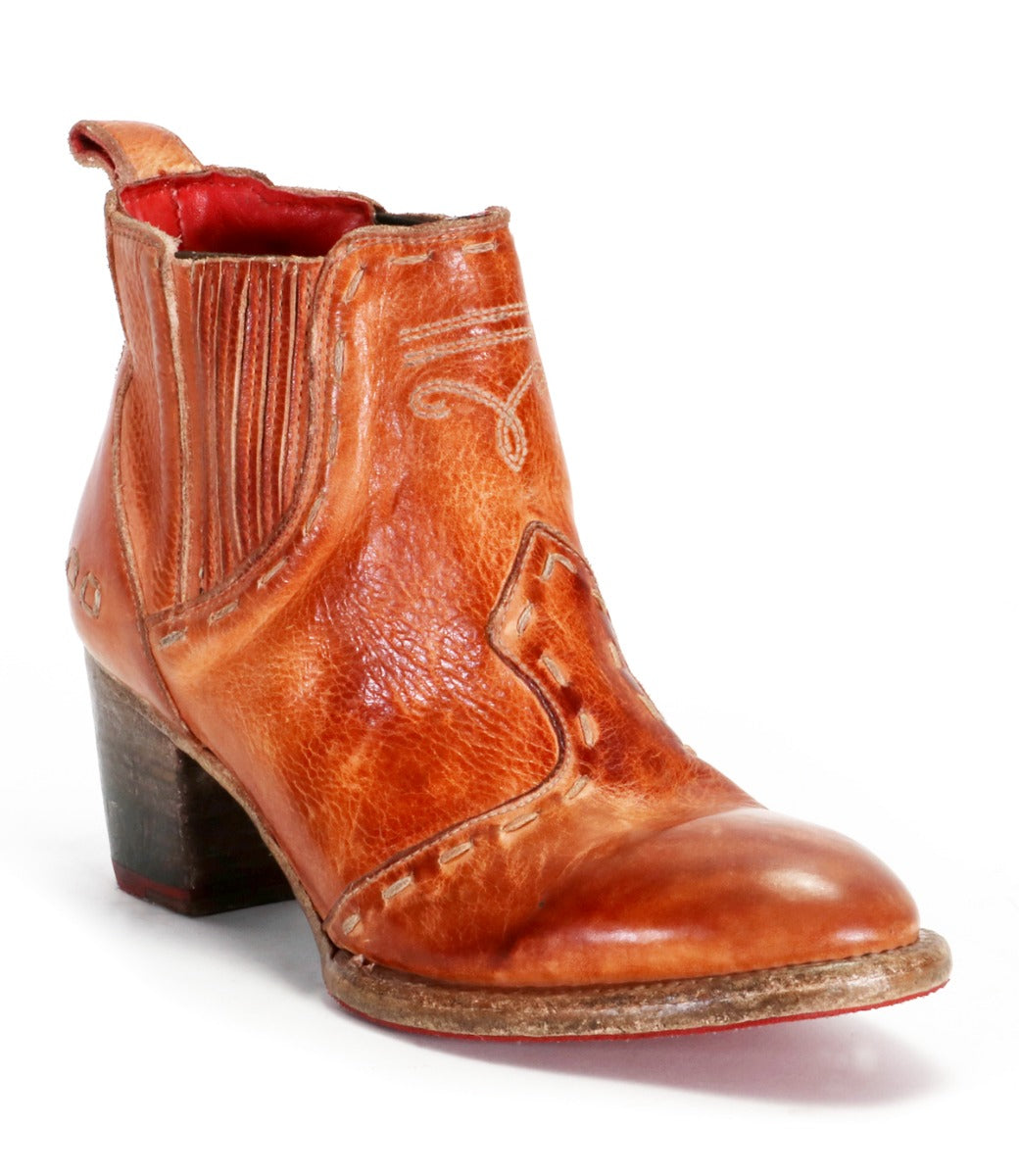 A Brie II ankle boot with a wooden heel by Bed Stu.