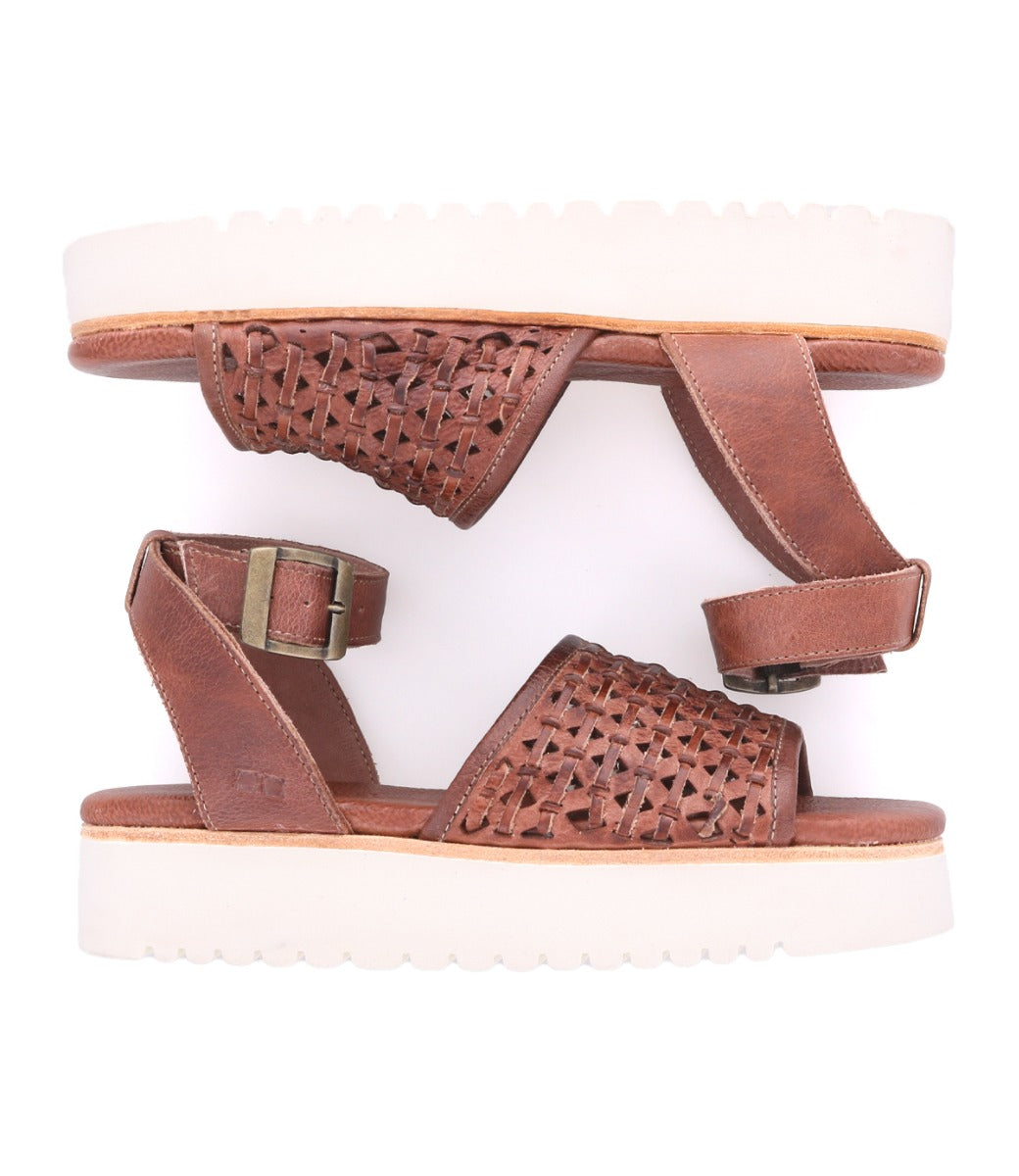 A pair of Brisa women's brown sandals from Bed Stu.