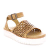 A Brisa women's sandal with a white sole by Bed Stu.