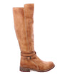 A women's Bristol tan leather riding boot by Bed Stu.