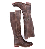 A pair of Bed Stu Bristol boots on a white background.