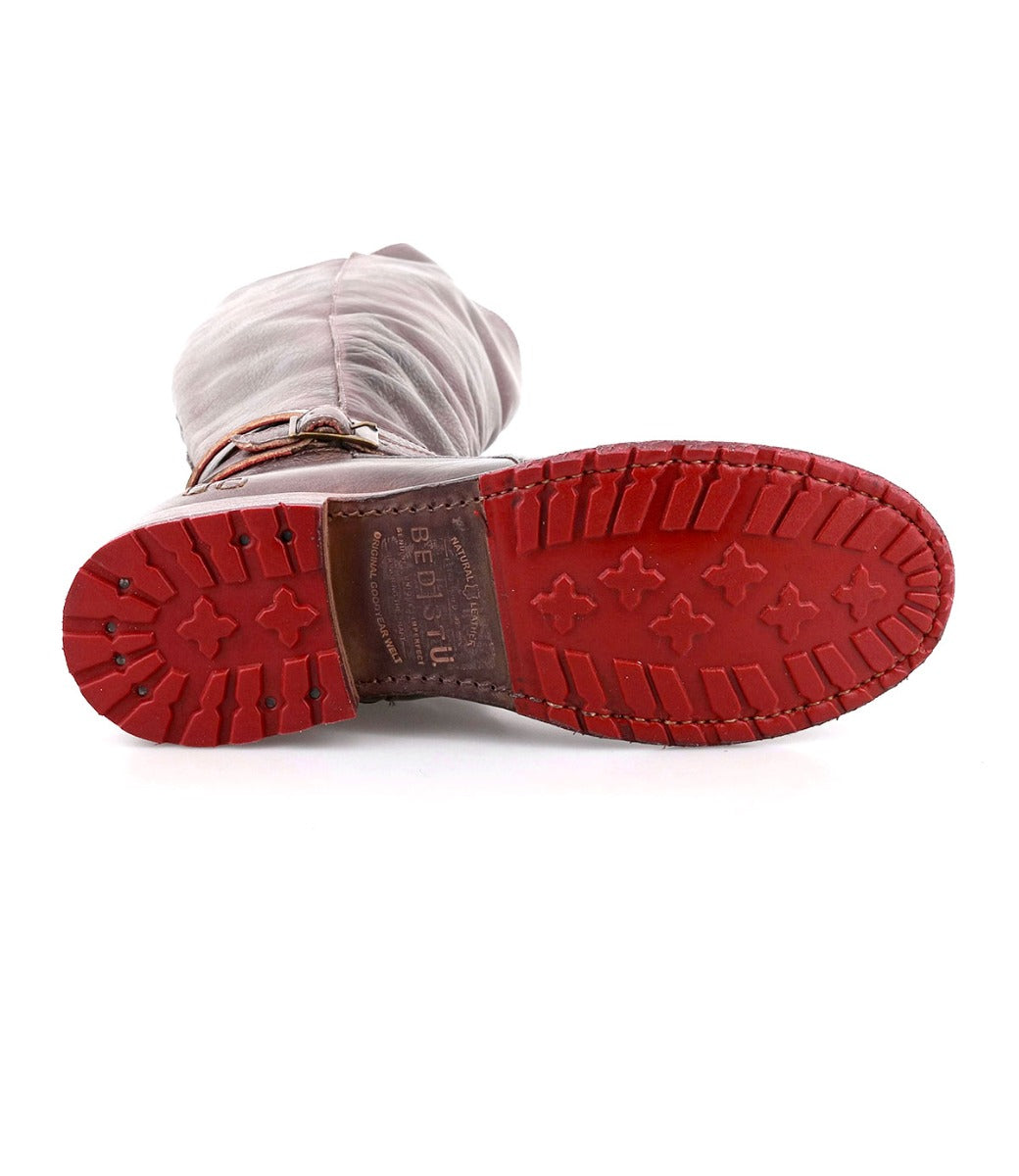 Red riding boots wide calf hot sale