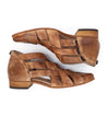 A pair of Brittany brown leather sandals by Bed Stu.