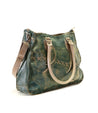 A teal Bed Stu Bruna pure leather bag with straps.