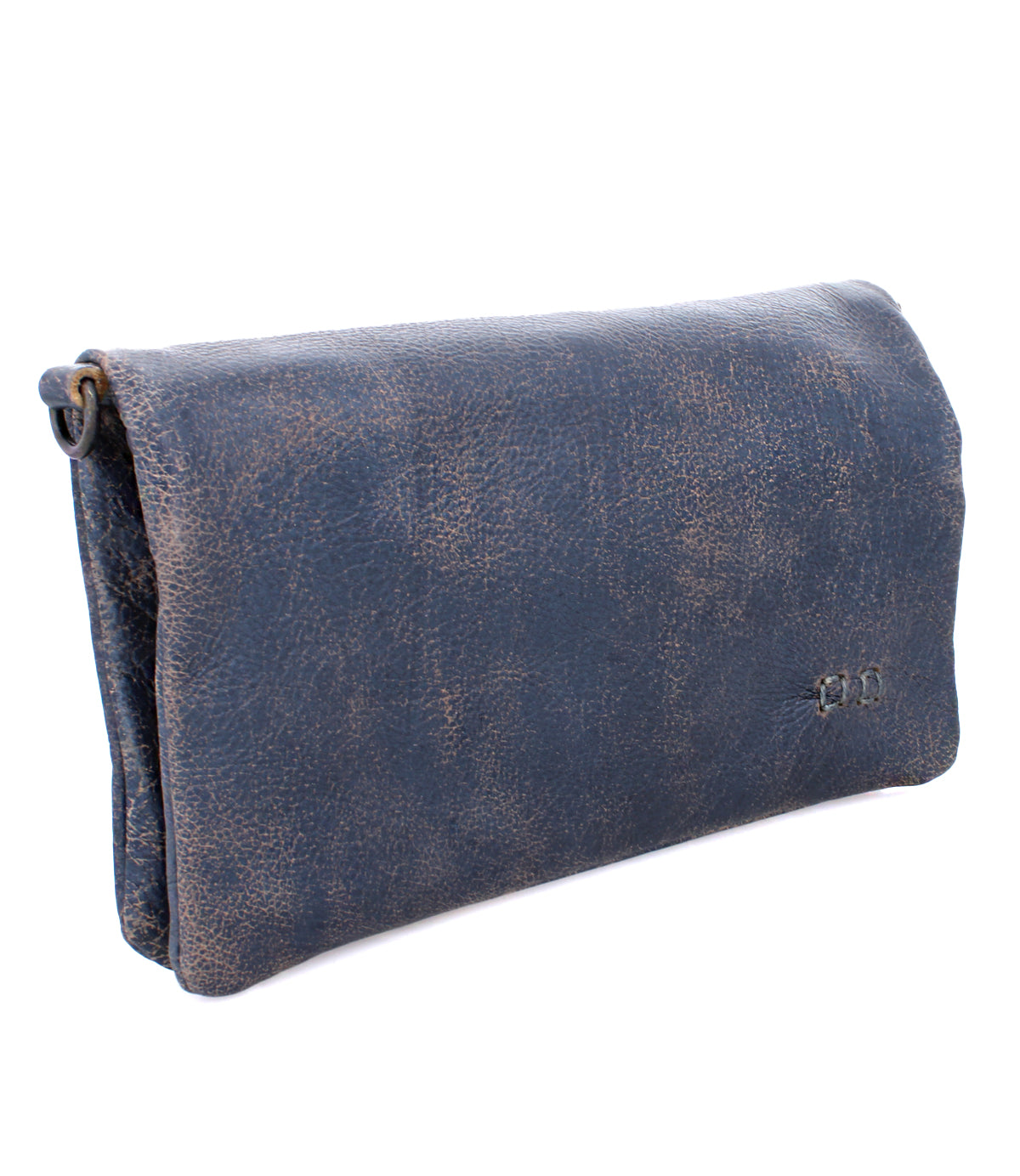 A Cadence blue leather clutch bag by Bed Stu.