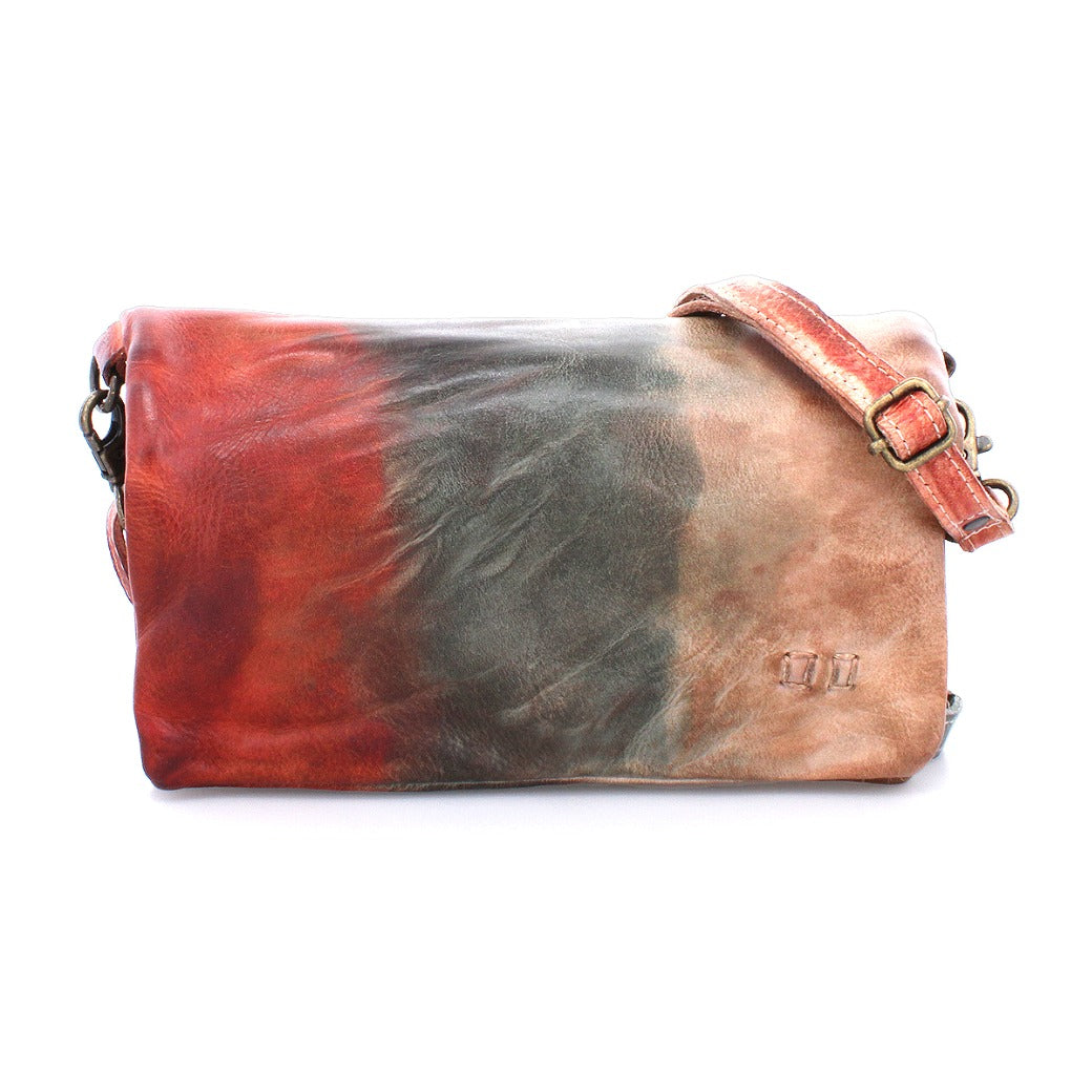 A Cadence cross body bag by Bed Stu with a multi color dye.