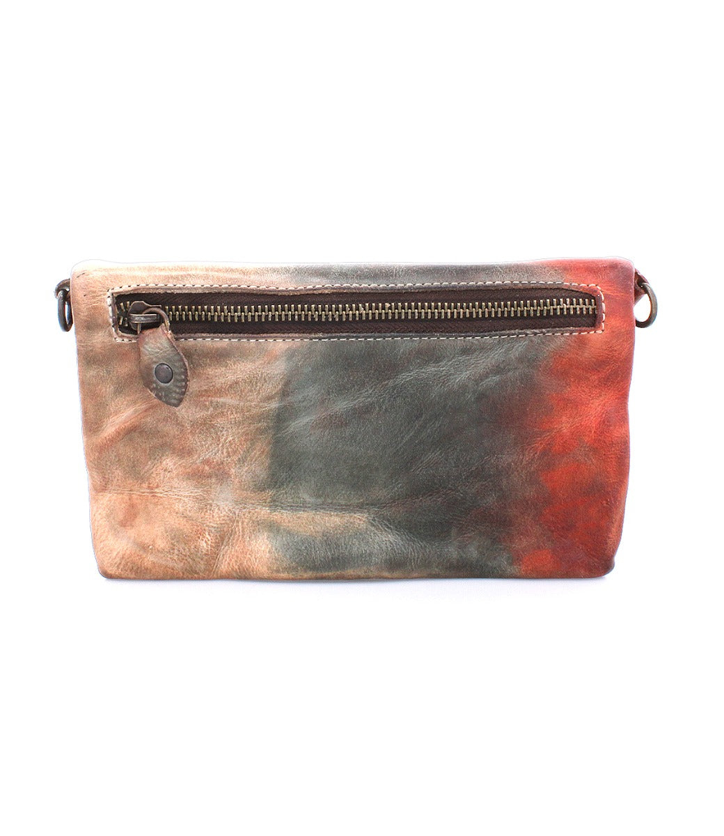 A Cadence multi-colored pure leather clutch bag by Bed Stu.