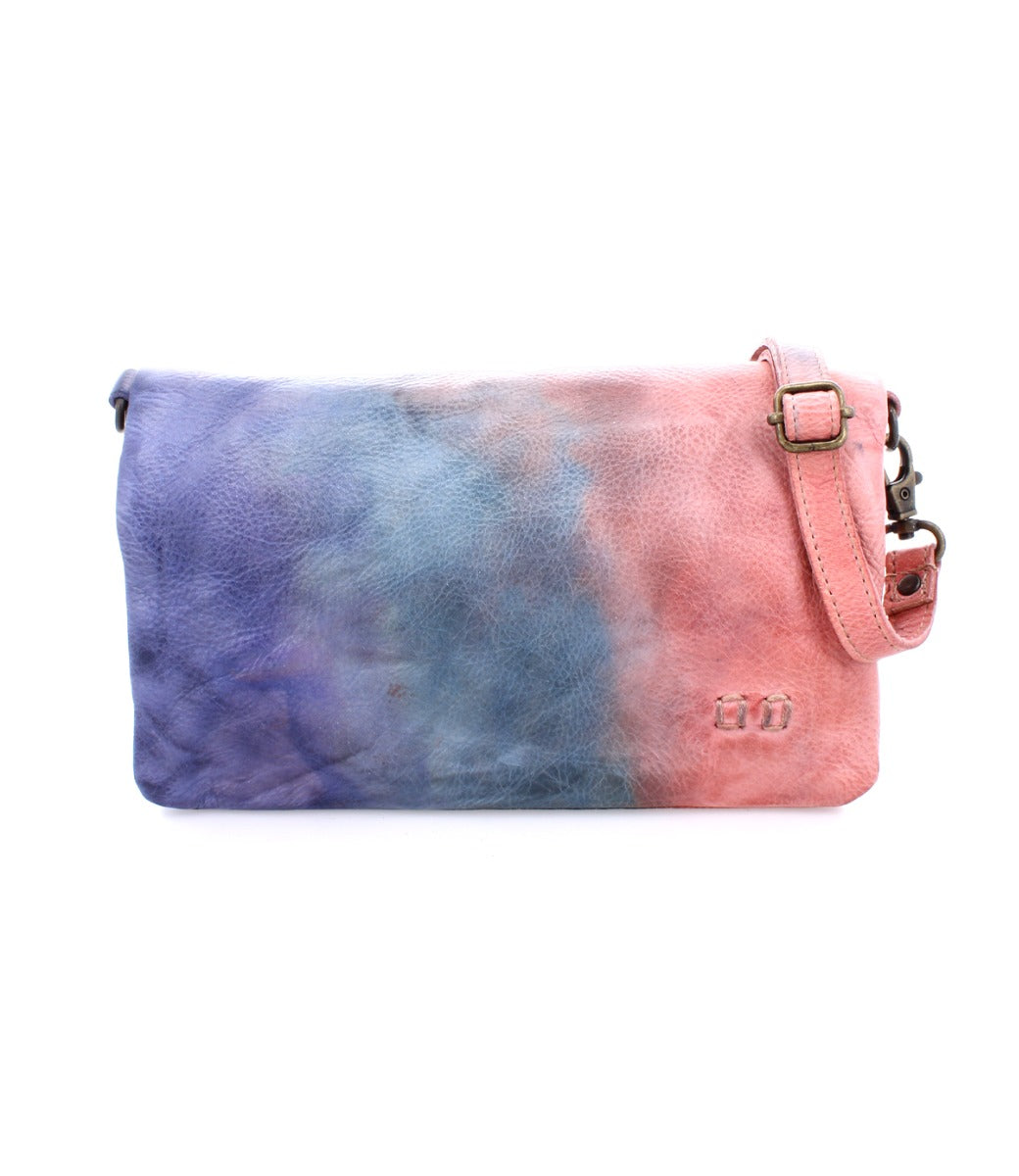 A Cadence multi-colored leather clutch bag by Bed Stu.