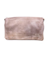 A Cadence light grey leather clutch bag by Bed Stu.