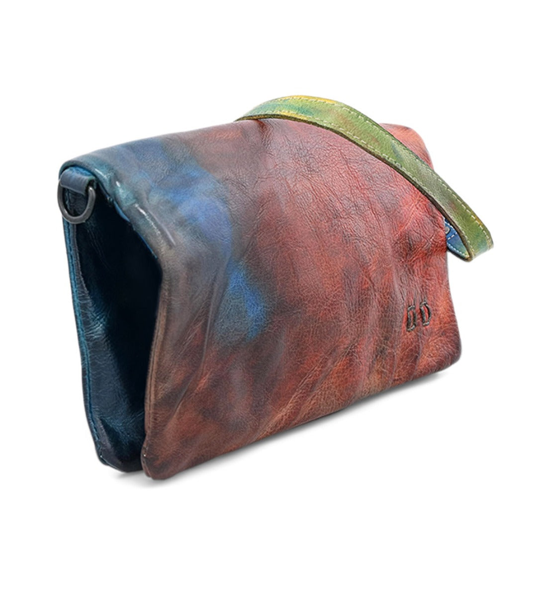 Cadence colorful leather bag with a strap, made by Bed Stu.