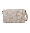 A white leather Cadence cross body bag by Bed Stu.