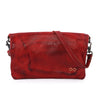 The Cadence by Bed Stu red leather cross body bag.