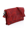 A Cadence red leather cross body bag from Bed Stu.