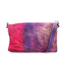 A purple and pink Cadence leather bag with a strap by Bed Stu.