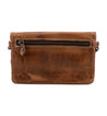 Bed Stu Cadence tan leather clutch.