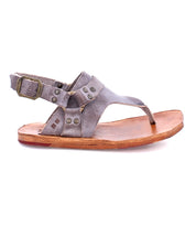 Women's grey Callista leather sandal by Bed Stu.
