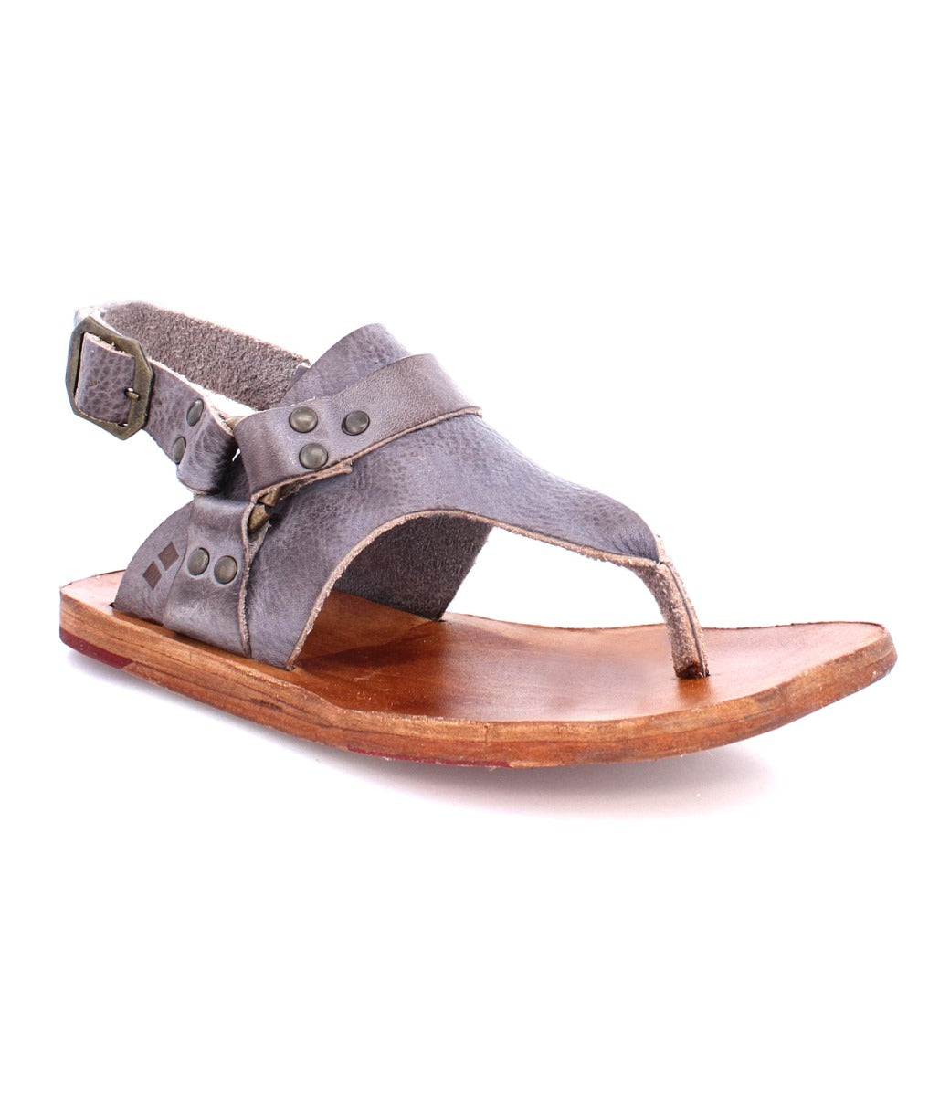 Women's grey Callista pure leather sandal by Bed Stu.