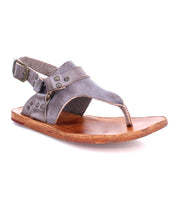 Women's grey Callista pure leather sandal by Bed Stu.