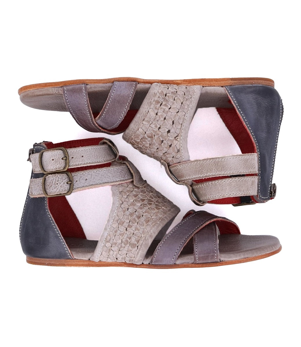 A pair of Capriana women's sandals with straps and buckles by Bed Stu.