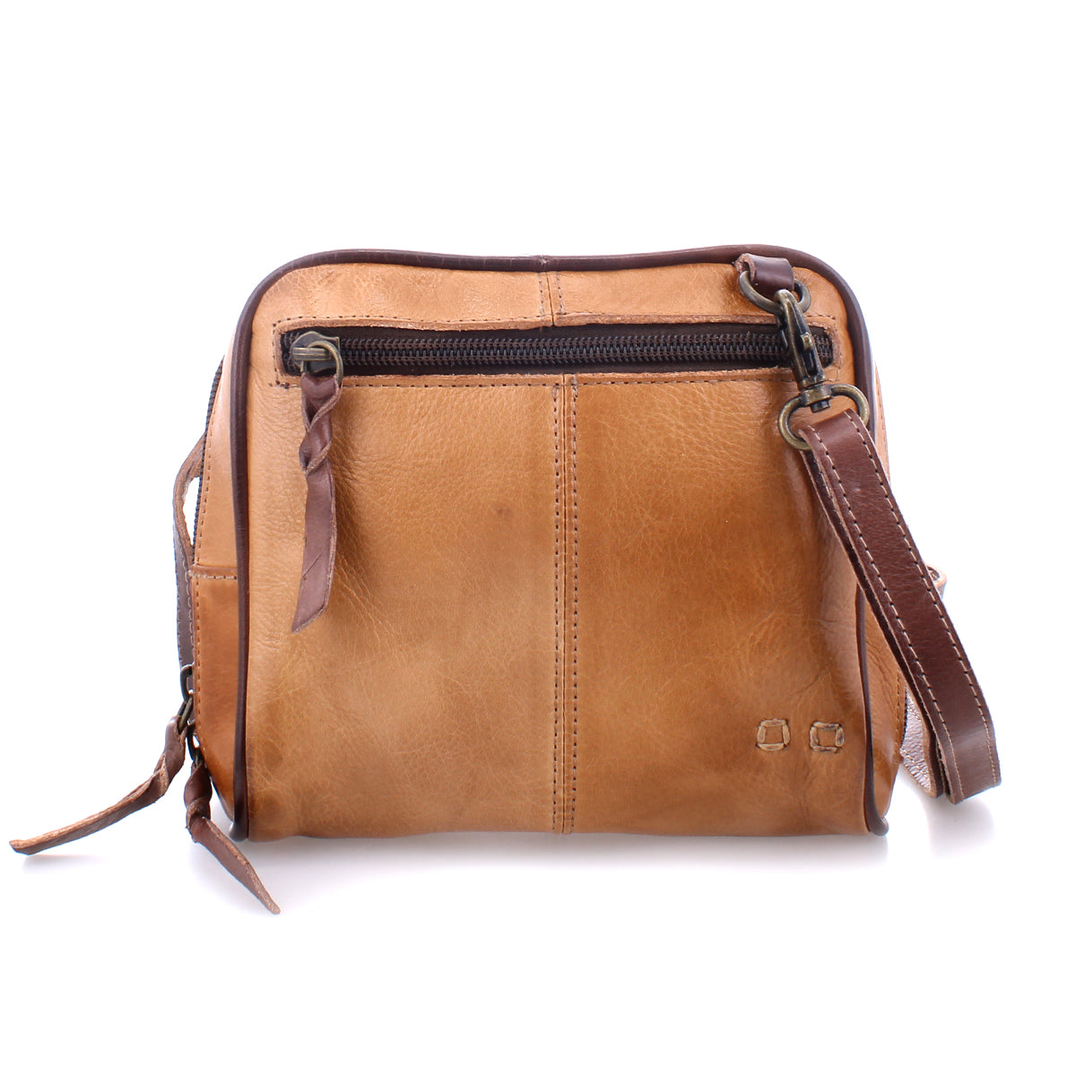 A compact Capture tan leather cross body bag by Bed Stu.