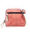 A Capture pink leather cross body bag with a zipper from Bed Stu.