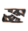 A pair of black Cara gladiator sandals with straps by Bed Stu.