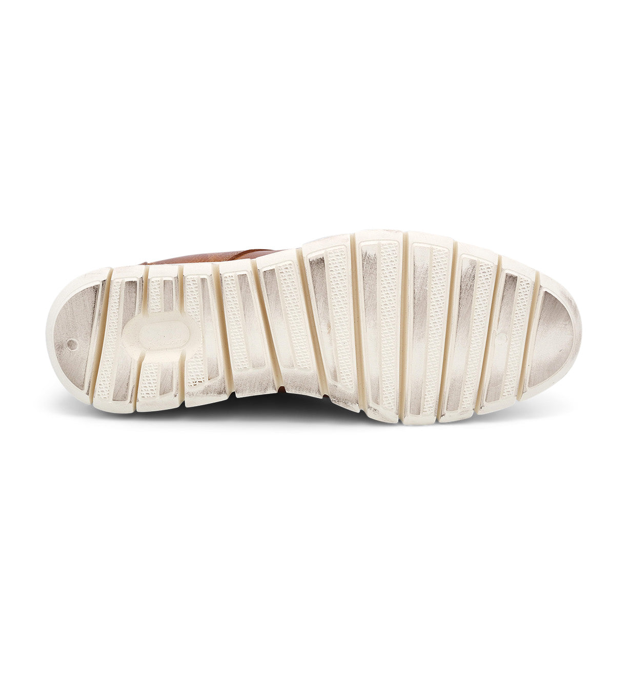 A pair of Bed Stu Cayuga II shoes with a white sole on a white background.