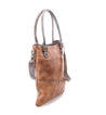 A Bed Stu Celta brown leather tote bag with straps.