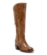 A women's tan Charis tall boot with tassels by Bed Stu.