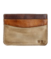 A compact card wallet with convenient features, photographed in a close-up view of the Chuck wallet by Bed Stu.