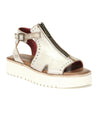 A Clancy white pure leather sandal with white sole by Bed Stu.