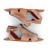 A pair of Clancy women's sandals in tan leather by Bed Stu.