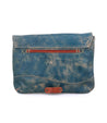 A blue and red leather Cleo crossbody bag by Bed Stu.