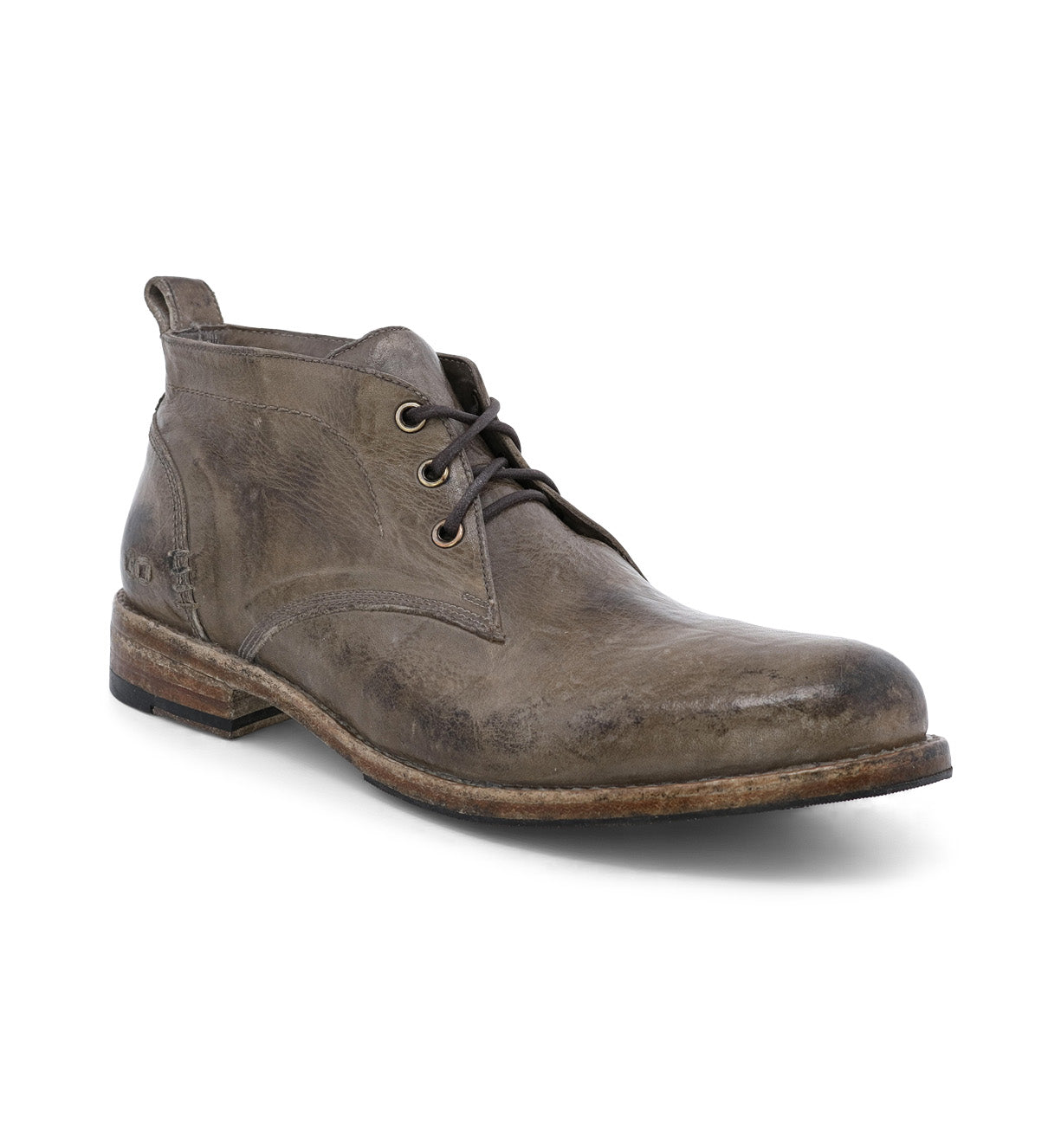 A pair of Clyde men's brown leather chukka boots by Bed Stu.