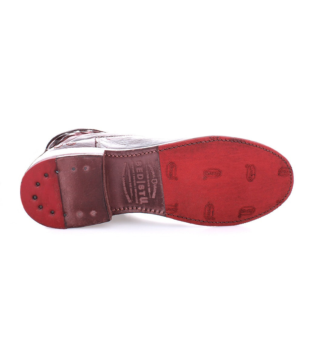 Sole of Bed Stu women's Craven boots.