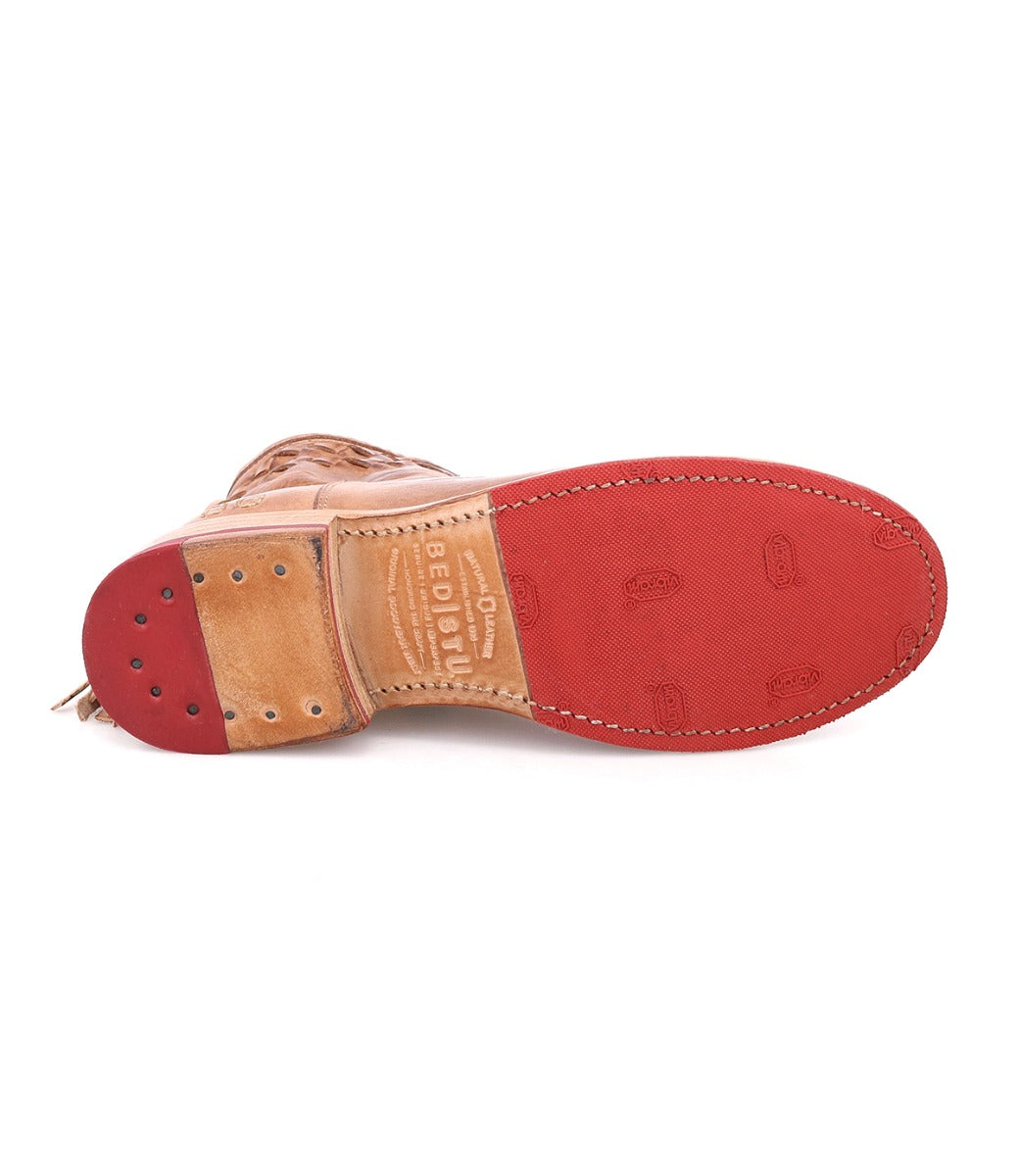 Sole of Craven Bed Stu tan leather ankle boots.