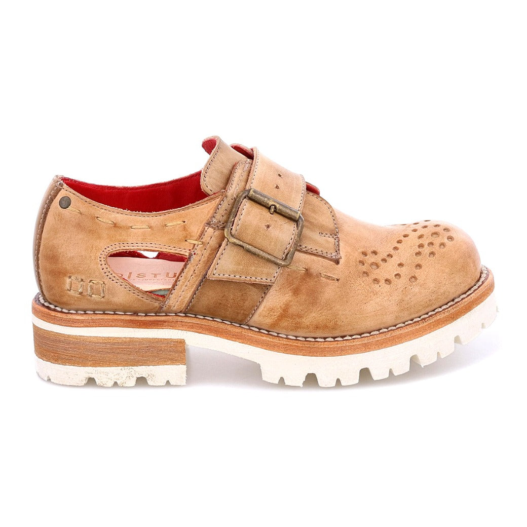 Bed Stu Dagny women’s tan leather shoe.