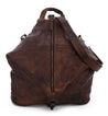 A Delta brown leather bag with a zippered closure from Bed Stu.