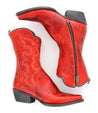 A pair of Bed Stu Deuce cowboy boots on a white background.