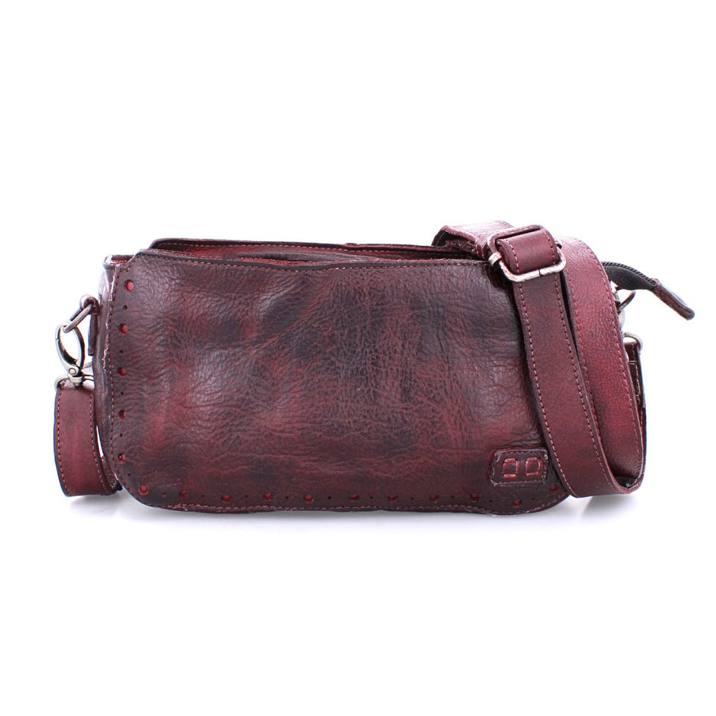 Women's Dolon crossbody bag in burgundy leather by Bed Stu.